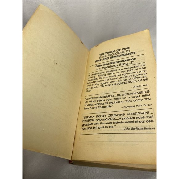 War and Remembrance Military Vintage Paperback Book Herman Wouk Pocket Book - Picture 7 of 12